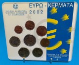 GRECIA 2002 - Set monetarie 1 cent-2 euro - blister / BU