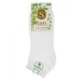 Ciorapi scurti pentu barbati, din bumbac premium, fara cusatura, alb , marime 43-46