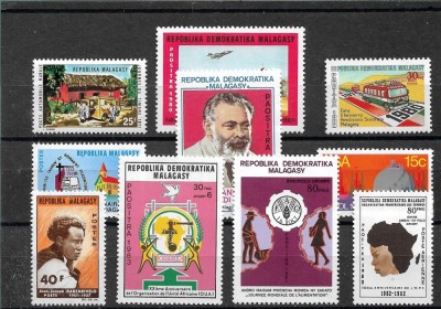 C5884 - lot timbre nestampilate Madagascar + foto