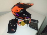 Cumpara ieftin Casca moto off road/atv/cross /enduro/+Ochelari+Manusi +cagula ,produse noi, marimi XS-S-M-L-XL