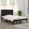 vidaXL Cadru de pat dublu, negru, 135x190 cm, lemn masiv 3104587