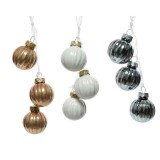 Cumpara ieftin Globuri decorative - Bauble Bundle - Blue Stone, Wool White, Warm Beige - mai multe culori | Kaemingk