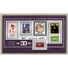 Ungaria 1975 - Expo filatelic, colita neuzata