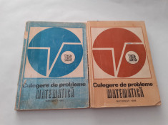 C. CARBUNARU--CULEGERE DE PROBLEME DE MATEMATICA - 1988 .2 VOL -RF21/1 foto