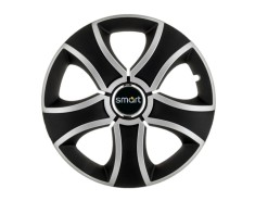 Set 4 capace roti Bis Gri-Negru R14 pentru gama auto Smart