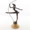 Balerina - statueta din bronz pe soclu din marmura XT-10