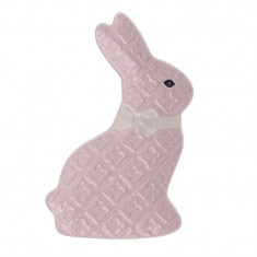 Platou Pink White Bunny 25 x 16 cm foto