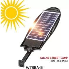 Lampa Stradala cu Incarcare Solara, 60W, 120 LED, Control de la distanta, Senzor de Lumina &nbsp;W788A-5