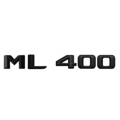 Emblema ML 400 pentru spate portbagaj Mercedes, Negru foto