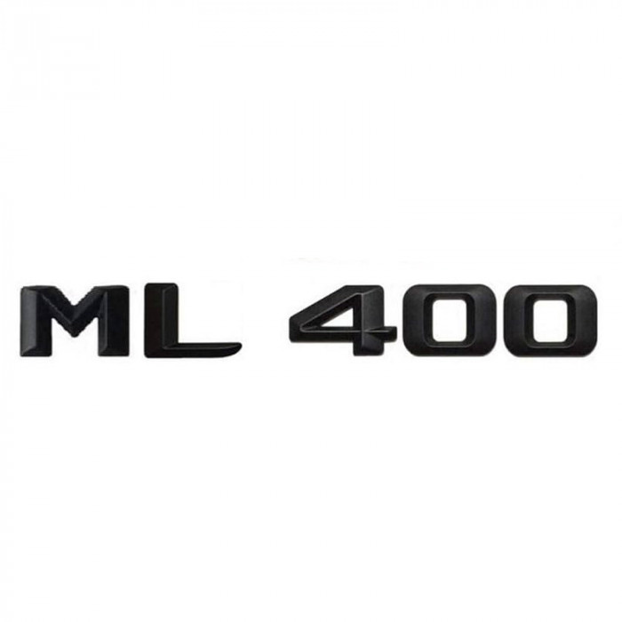 Emblema ML 400 pentru spate portbagaj Mercedes, Negru