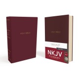 NKJV, Gift and Award Bible, Leather-Look, Burgundy, Red Letter Edition