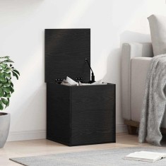vidaXL Cutie de depozitare Stejar negru 40 x 42 x 46 cm Lemn compozit