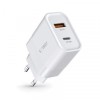 Incarcator Retea Tech-Protect C30W, 30W, 3A, 1 x USB-A - 1 x USB-C, Alb, Universal