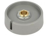 Buton rotativ poliamidă gri 8mm 50x16mm