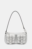 MICHAEL Michael Kors geantă culoarea argintiu, 32S5SZCU1M