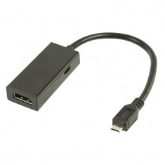 Adaptor MHL-HDMI Valueline, mufa micro USB, 20 cm foto
