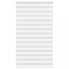 Jaluzea tip zebra alb lățime țesătură 120,9 cm poliester