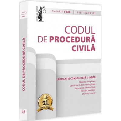 Codul De Procedura Civila. Ianuarie 2025 - Dan Lupascu foto