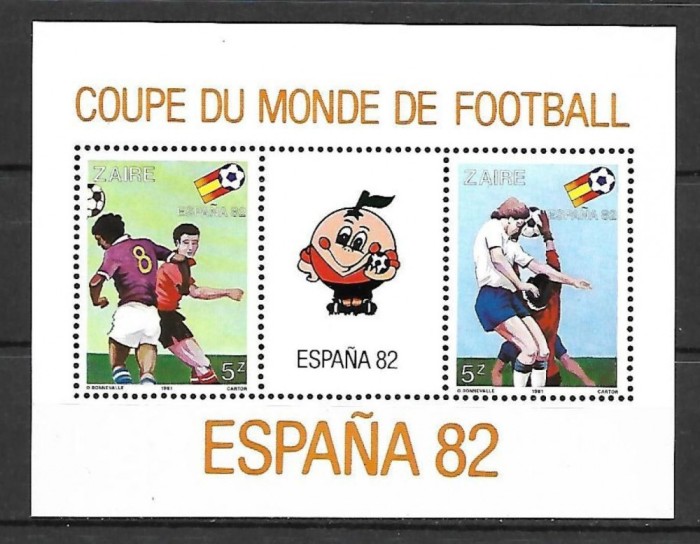 ZAIR 1981 FOTBAL CUPA MONDIAL DIN SPANIA