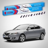 Cumpara ieftin Stergatoare Mazda 3 BK Sedan 2003-2006 Set Fata Flat Premium TeamCar