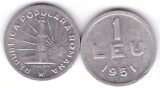 Romania 1951 - 1 leu, circulata