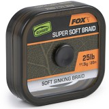 Fir Textil Fox Naturals Soft Braid Hooklength, 20m, 25lb/11.3kg