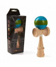 Kendama MomKi 180x70x60mm Albastru si Verde foto