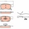 TRW GDB2138 set placute frana,frana disc