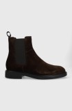 Vagabond Shoemakers botine din piele intoarsa Alina barbati, culoarea maro