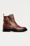 Karl Lagerfeld cizme de piele BLAKE culoarea maro, cu toc plat, KL41444