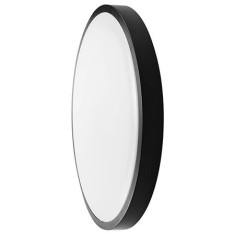 PLAFONIERA LED 24W IP44 6500K ALB RECE - NEGRU foto