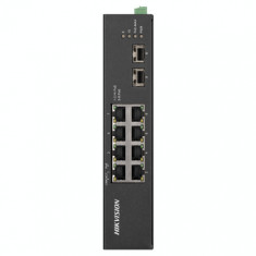 Switch 8 porturi Gigabit PoE&amp;#039;2 porturi uplink SFP - HIKVISION DS-3T0510HP-E-HS foto