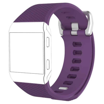 Bratara siliconica Edman pentru Fitbit Ionic, marimea L, Mov foto