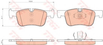 Set placute frana,frana disc BMW Seria 1 (F20) (2010 - 2016) TRW GDB1934 foto