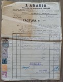Factura S. Arabiu, Magazin cu Materiale Technice, Bucuresti 1942