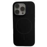 Cumpara ieftin Husa Iphone 16 PRO MAX cu MagSafe - Silicon, interior catifelat, design Minimalist, Negru Elegant