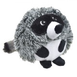 Jucărie de Plus pentru C&acirc;ini, Raton, Cu Sunet, 12cm, Alb/Negru, Oem