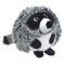 Jucărie de Plus pentru C&acirc;ini, Raton, Cu Sunet, 12cm, Alb/Negru