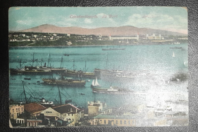 Carte postala, Constantinopole, Le Port, color foto
