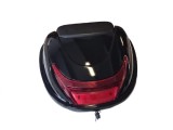 Cutie Moto/Scuter 30L Negru, Top Case Portbagaj Universal, Accesorii Depozitare Casca/Bagaje