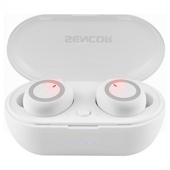 Casti bluetooth 5.0 tws white sencor