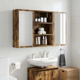 vidaXL Dulap de perete pentru baie Stejar Afumat 40 x 16 x 62,5 cm 889371