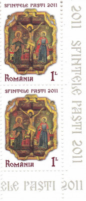 ROMANIA 2011 LP 1893 SFINTELE PASTI ALBUM PERECHE MNH foto