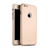Husa de protectie pentru Apple iPhone 6 Plus / 6S Plus, iPaky Pro Gold Original Case , acoperire completa 360 grade cu folie de protectie gratis, MyStyle