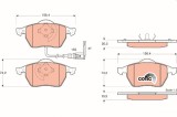 TRW GDB1403 COTEC set placute frana,frana disc