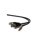 Cablu 2x RCA tata la 2x XLR mama 3m, Oem