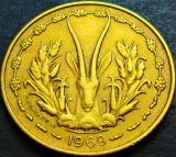 Cumpara ieftin Moneda exotica 10 FRANCI - AFRICA de VEST, anul 1969 * cod 1220