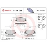 Placute frana Opel Insignia B Country Tourer (Z18) 06.17-, Insignia B Grand Sport (Z18) 03.17-, Insignia B Sports Tourer (Z18) 03.17-, Insignia B Spo, BREMBO