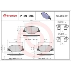 Placute frana Opel Insignia B Country Tourer (Z18) 06.17-, Insignia B Grand Sport (Z18) 03.17-, Insignia B Sports Tourer (Z18) 03.17-, Insignia B Spo