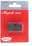 Magneti negri mari, diametru 20 mm, set 2 bucati